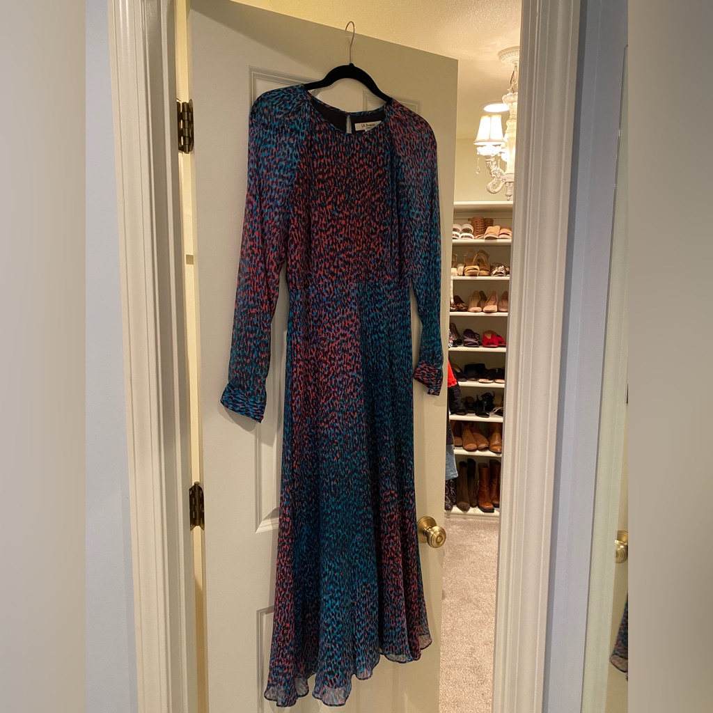 L.K. Bennett - Kate Middleton Addison Midi Dress - Multi Color - Size 4 Us